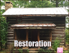 Historic Log Cabin Restoration  Leroy, Alabama